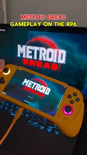 Metroid Dread Running on the Retroid Pocket 6 12GB #emulation #retrogaming #retroidpocket6 #metroid