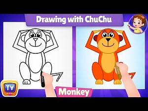 How to Draw a Monkey? Plus More Drawings with ChuChu - ChuChu TV Drawing Lessons for Kids