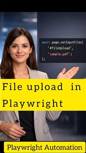 File upload in Playwright #playwright #testing