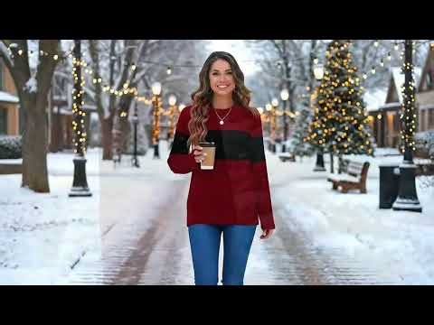 The Most Flattering "Sweater" on Amazon? 🎨 WIHOLL Color Block Review