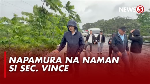 1.6M views · 28K reactions | ’THIS IS DANGEROUS’ Napamura si Public Works Secretary Vince Dizon nang madama ang malakas ng pagyanig ng Mauca Bridge sa kanyang pagiinspeksyon ngayong Linggo, Jan. 18. Dumaan ang malaking truck na may dalang bakal papuntang Bicol habang nagiinspeksyon si Dizon. Kahit daw maliliit na sasakyan ay ramdam ang pagyanig. Agad na ipinagutos ng kalihim na i-assess at ipaayos ang naturang tulay. | News5 | Facebook