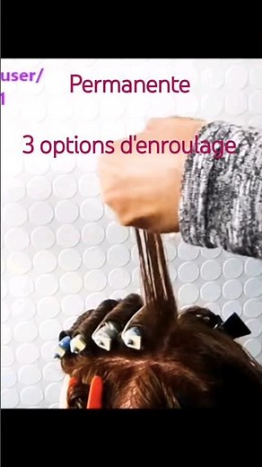 Technique Permanente coiffure / Permanent Hair Style / Permanente de cabello #shorts