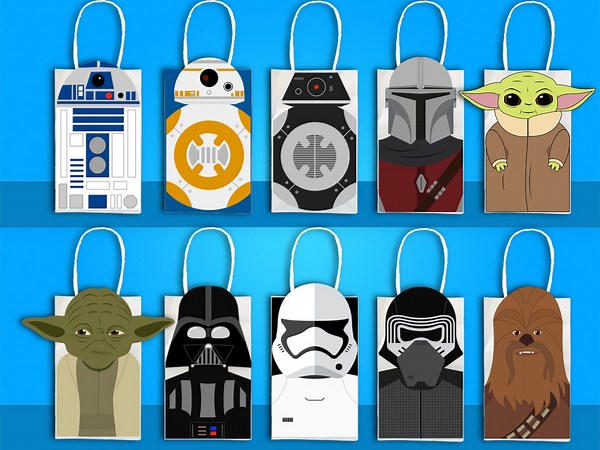 Star Wars Party Favor Bag Covers, Goodie Bags - Etsy