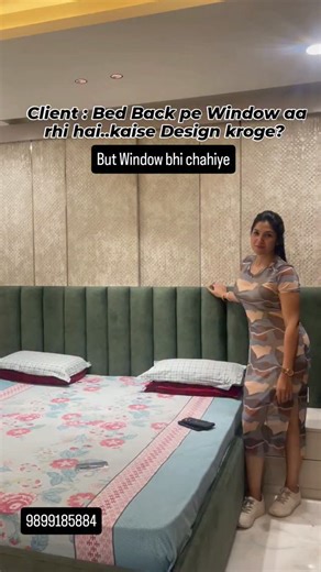 Riitu Singh Interiors on Instagram: "Bed Back Window Solution✅️"