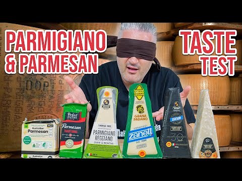 Italian Chef Blind Parmigiano Reggiano and Parmesan Taste Test