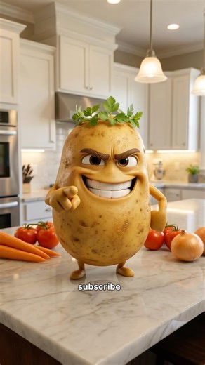Potato – The King of Vegetables 👑🥔 | Funny Talking Food Animation | Kitchen Tips Short