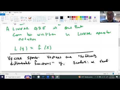 Linear ordinary differential equations: brief intro