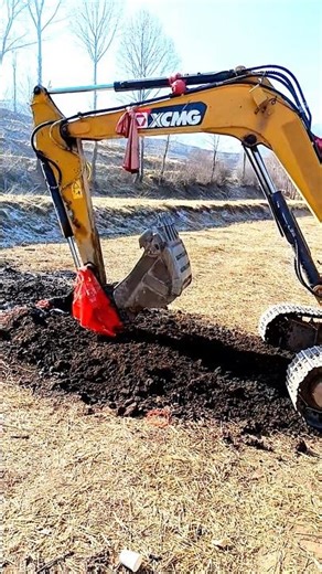 Excavator Test Run Before Digging Begins #shorts
