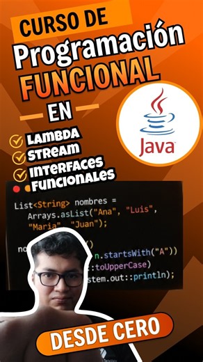 CURSO DE PROGRAMACIÓN FUNCIONAL EN JAVA #javaee #java #developer