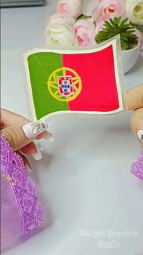 How to Draw the Portugal Flag 🇵🇹 Easy Flag Sticker Drawing #shorts