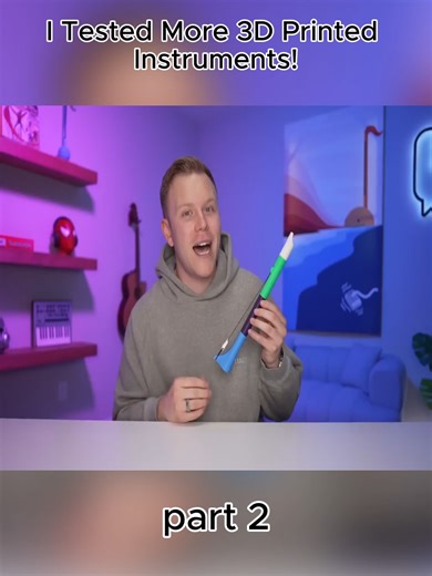 I Tested More 3D Printed Instruments! #3d #instruments