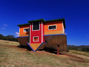 Inside South Africa's viral upside-down house