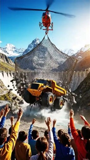 🌊 Helicopter Drops Dumper Over Whirlpool! 🚁🌊