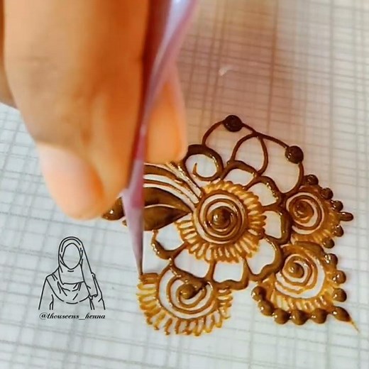 Simple Quick Henna Practice | Thouseens Henna