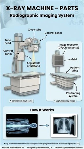 X-ray machine parts #XRay #Radiology #MedicalImaging #XRayMachine