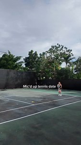 Init ng araw, pero game on pa rin 🤪 Tennis time with a cool twist. 🎾 | Angel Dei