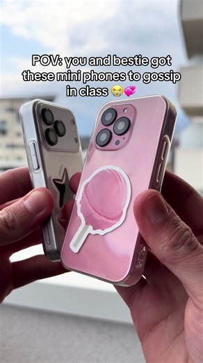 POV: you and bestie got these mini phones to gossip in class 😭💞 #bestie #miniphone #phone