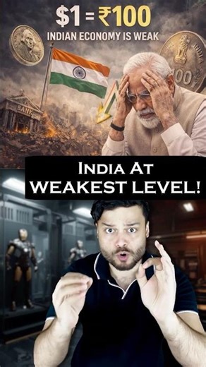 India At ‘WORST’ Level? Dollar To Touch 100 Against Rupee! #shorts