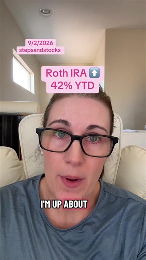 9/2/2026 Using a mixture of selling options and swing trading I was able to grow my Roth IRA 42% YTD. #stockmarket #optionstrader #retirement #rothira #investingforbeginners