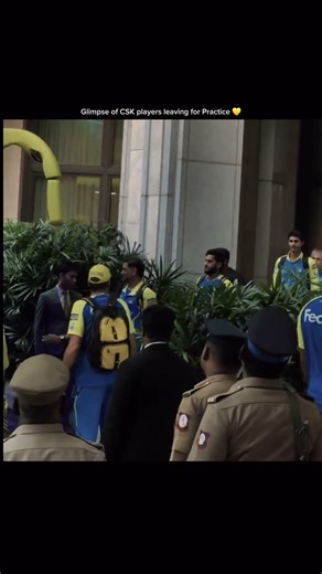Glimpse of CSK players leaving for Practice 💛 #shorts #viralshorts #csk