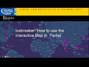 Icebreaker how to use maps in Padlet