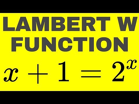 Get started with Lambert W the EASY way!