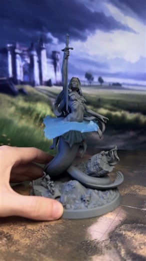 21K views · 240 reactions | ️ Broken beyond repair by Mordred, Excalibur was taken by Arthur and Merlin into the Mirrowed Lake ✨, where its pieces were scattered deep below. Minutes later, a hand ️ emerged from the deep, holding Excalibur reforged; her name was Lady of the Lake. 隆‍♀️ #DnDMiniatures #FantasyWorlds #EpicTales #RPG #Excalibur | Loot Studios | Facebook