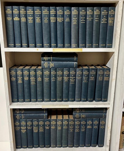 Harvard Classics 51 Volume Complete Set 1909/10 First Edition Antique Hardcover Books - Scarce Blue Cloth Editions With Speckled Page Edges - Etsy