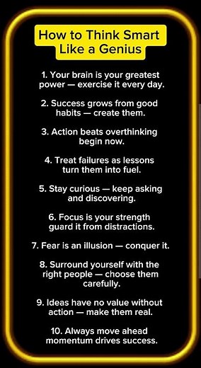 10 Powerful Ways to Think Smart Like a Genius