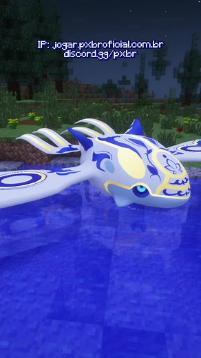 Kyogre Porcelana no Minecraft Pixelmon Brasil