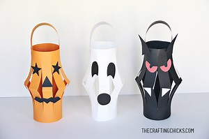 Halloween Paper Lanterns Kid Craft