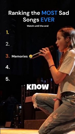Ranking the MOST Sad Songs EVER