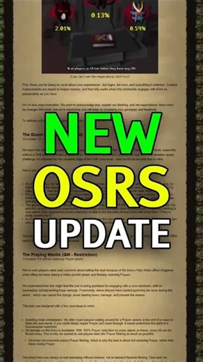New OSRS Update 🔁 10th September 2025