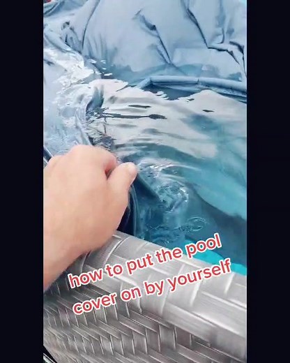 Easy Pool Covering Trick for Summer Maintenance