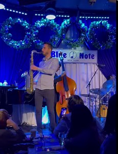 Back on the road with Chris Botti tomorrow - MA, NH, and NY this weekend! Throwback to a show at the Blue Note last year during one of Botti’s iconic holiday residencies. | Chad LB