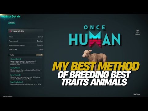 Once Human Breeding Guide: Perfect Traits on Eternaland Strategy