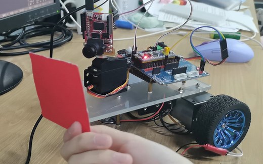 openmv摄像头跟随色块