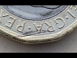 2025 Bee 1 Pound Coin - Struck Through Mint Error!