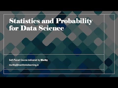 Statistics and Probability for Data Science - Full Course - 2022 - Course Intro