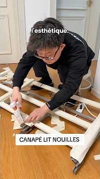 Find out how I created an incredible sofa bed #diy #homemade #interiordecoration #sofa