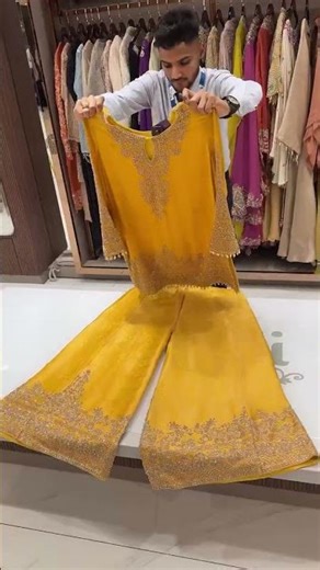 @KSHKIN @Sakshi Sindhi Yellow Haldi Special Bridal Wedding Mehendi Designer Dress #bridalwear #New