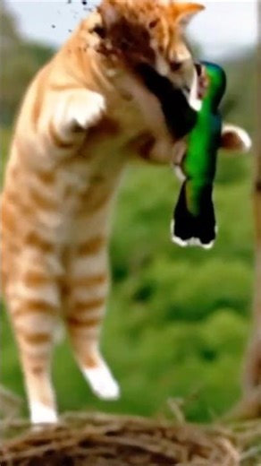 Wildcat Falls from Tree After Brutal Fight with Eagle Owl