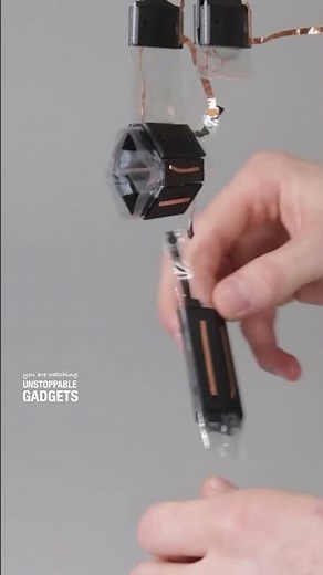 This robot system is made of modular hexagons