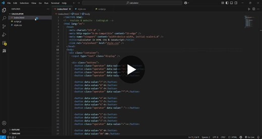 #codsoft #calculator #javascript #frontendproject #internshipexperience #webdev | Nandini Kamsali