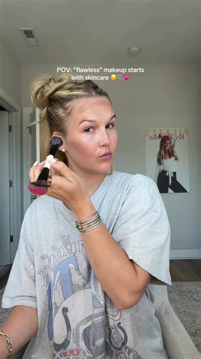 Clarins Double Serum skincare routine for flawless makeup