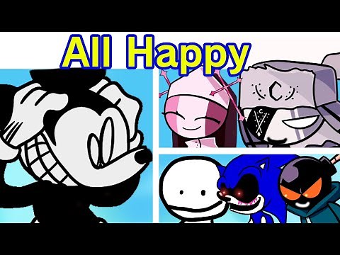 Friday Night Funkin' Happy But Everyone Sings It (FNF Mod) (Sunday Night Mickey Mouse/Creepypasta)