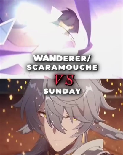 y'all don't know how excited i am to see my favourite characters in the same vid 🤑 | sunday vs wanderer/scaramouche edit comparison #sunday #scaramouche #honkaistarrail #genshinimpact #fyp