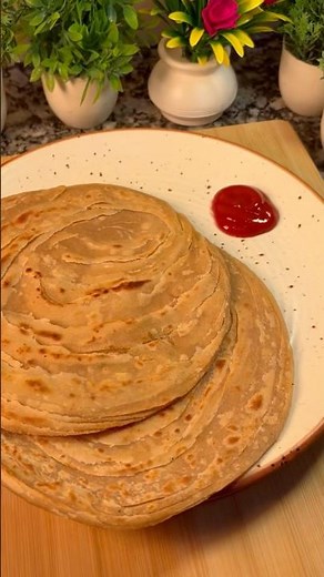 🔥 Flakiest Lachha Paratha in 1 Minute! | Easy Layered Paratha Recipe
