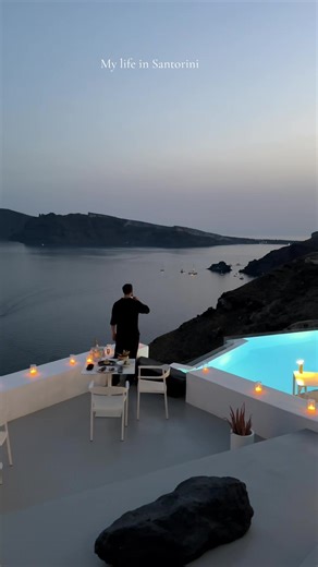 My life in Santorini . #hotel #santorini #luxury @SaintLuxurySuites