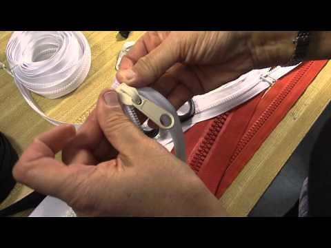 How to Put Pulls on #10 Molded & Coil Zipper